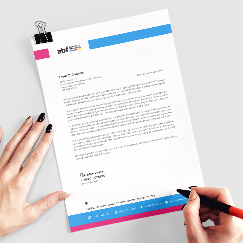 Letterheads Professional Business Letterheads