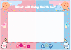 GENDER REVEAL - HORIZONTAL 1