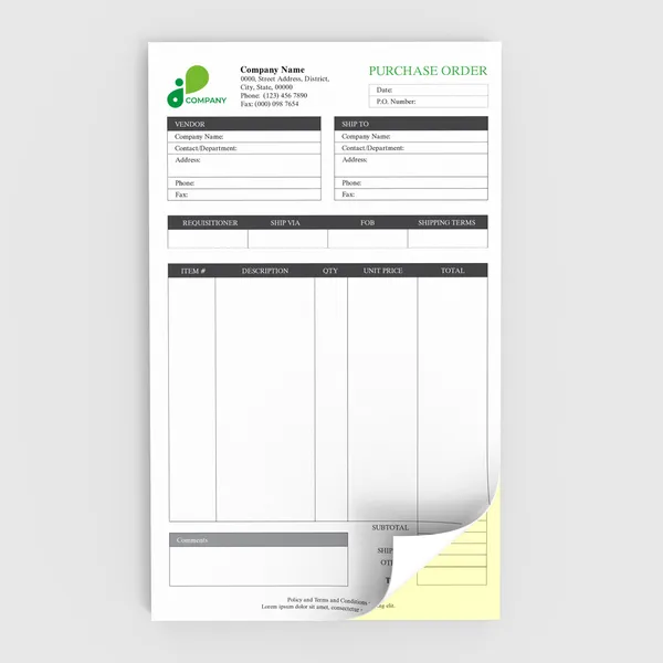 Custom 2 part 8.5x14 carbonless forms for legal and business documents