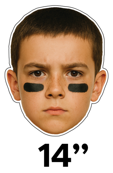 Personalized face cutout printed on corrugated plastic board for parties and events