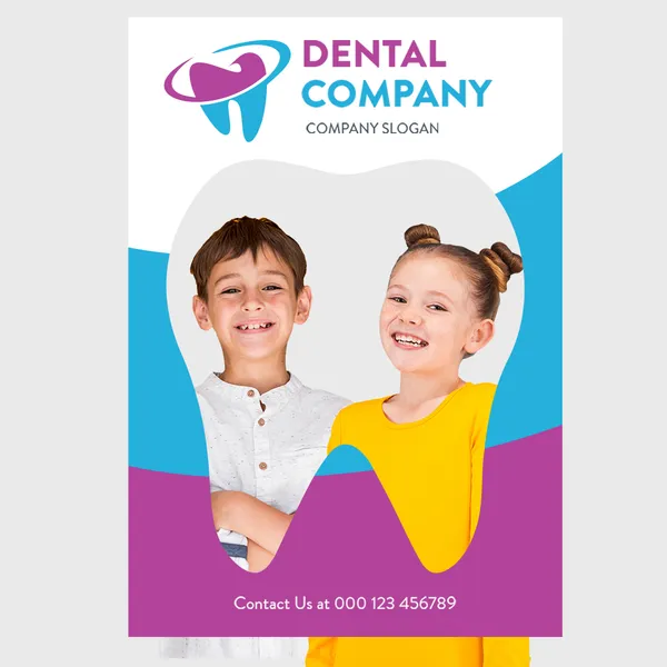 Dentistry tooth shaped selfie frame prop for dental office marketing