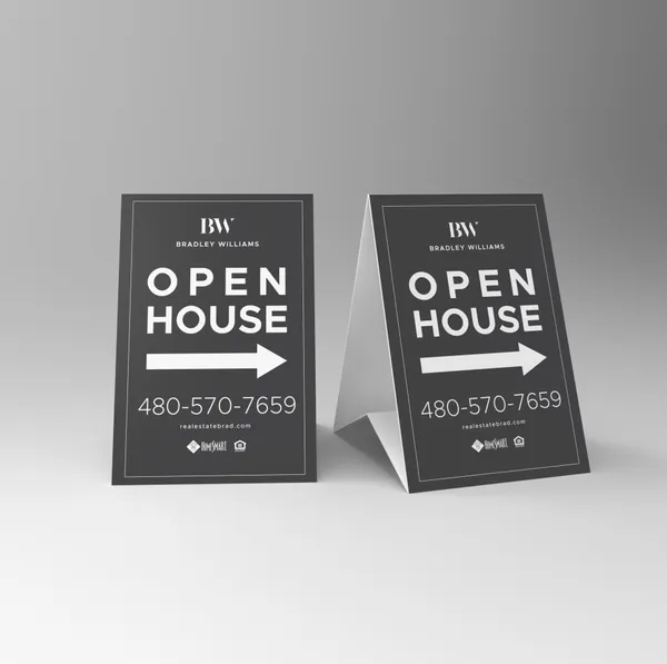 A Frame Sign 24 X 36 Open House Sample 3 - Arizona Business Forms