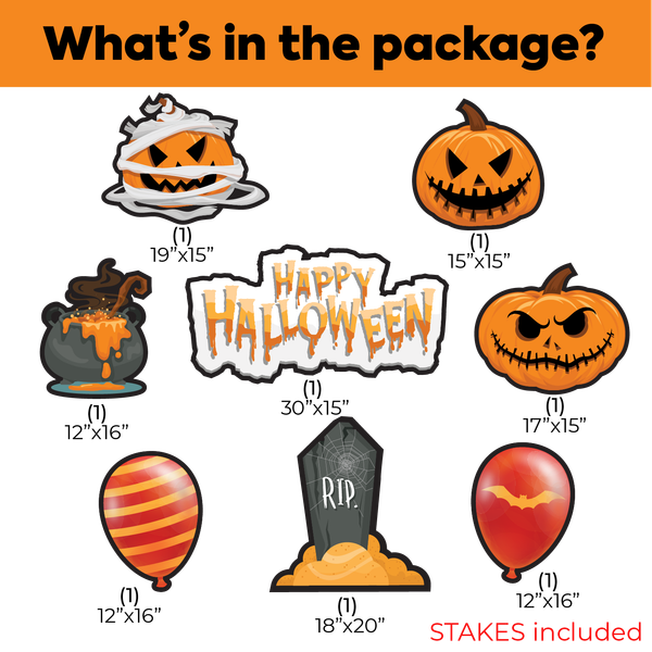 Halloween Pumpkin Yard Props 2