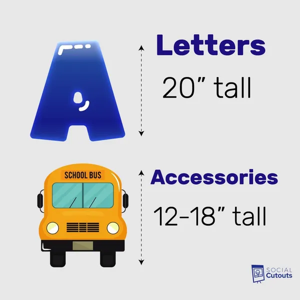 Back To School Yard Letters 5