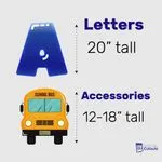 Back To School Yard Letters 5