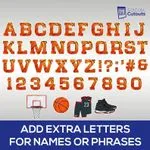 Basketball Theme Yard Letters 4