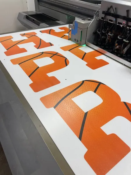 Basketball Theme Yard Letters 5
