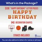 Basketball Theme Yard Letters 3