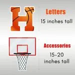 Basketball Theme Yard Letters 2