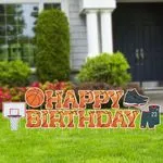 Basketball Theme Yard Letters 1
