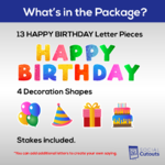 Bubble Happy Birthday Yard Letters 2
