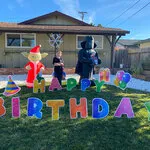 Bubble Happy Birthday Yard Letters 7