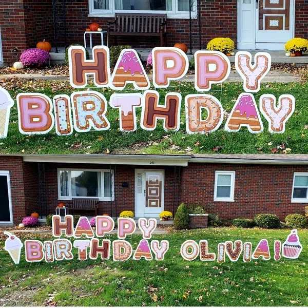Pastry Birthday Lawn Letters 5