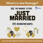 Just Married Yard Letters & Props 3