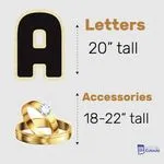 Just Married Yard Letters & Props 2