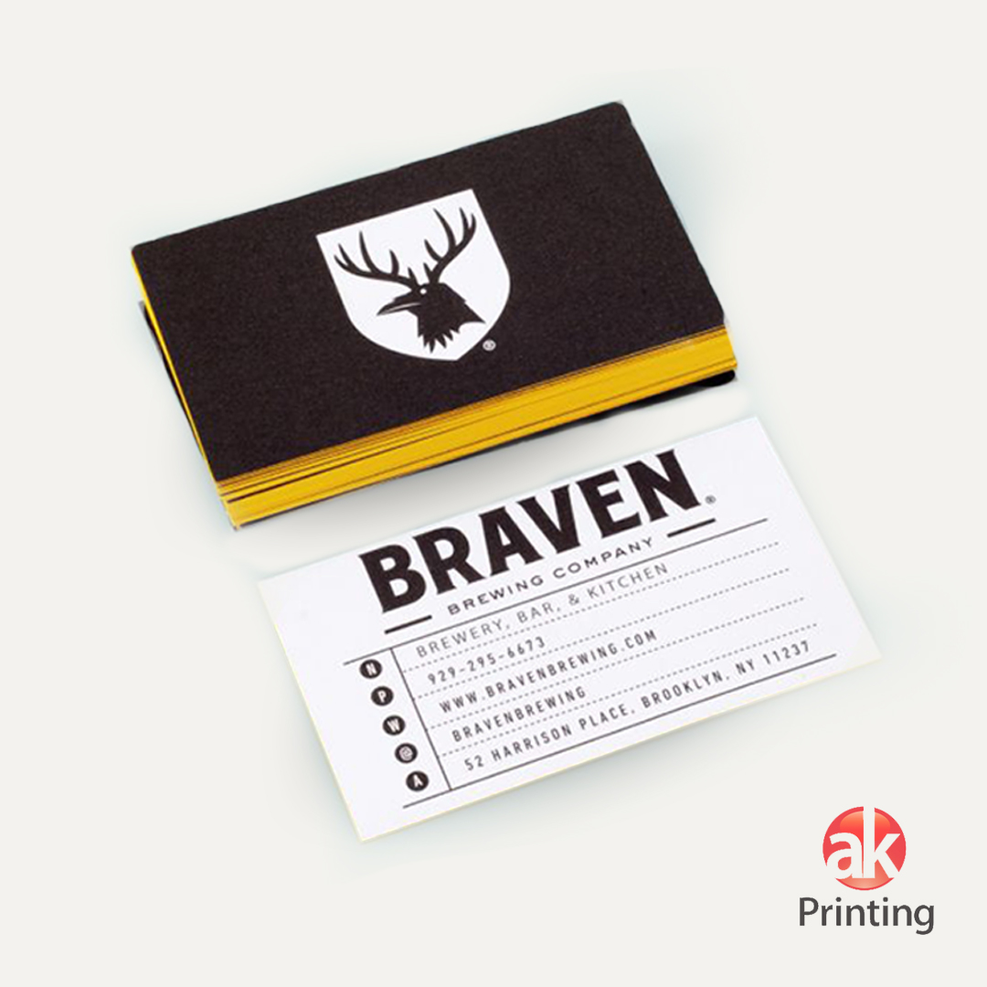 Painted Edge Business Cards