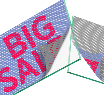 Perforated Window Stickers ‐ One Way Vision (50/50)