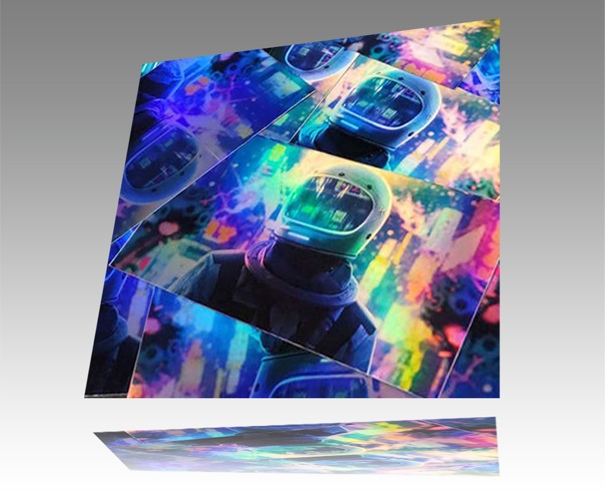 Holographic Rainbow Film Printing 1