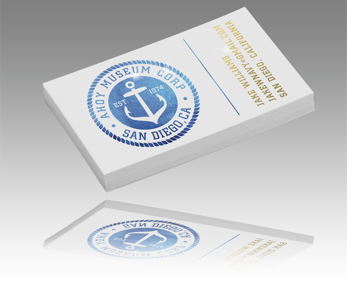 Business Cards - 16pt Dull Cover with Akuafoil 3