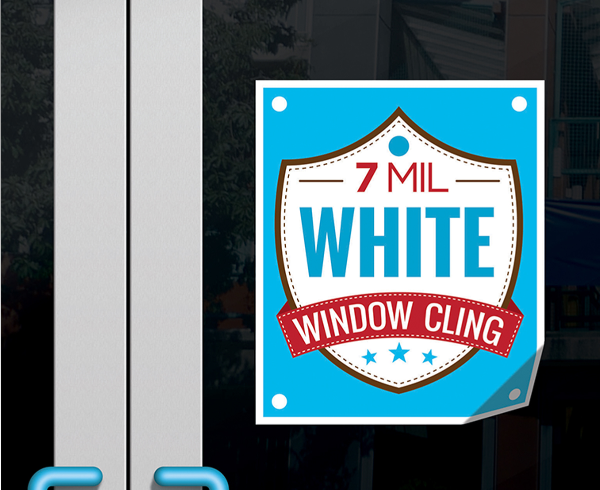 Window Cling ‐ 7 mil Static Cling 4