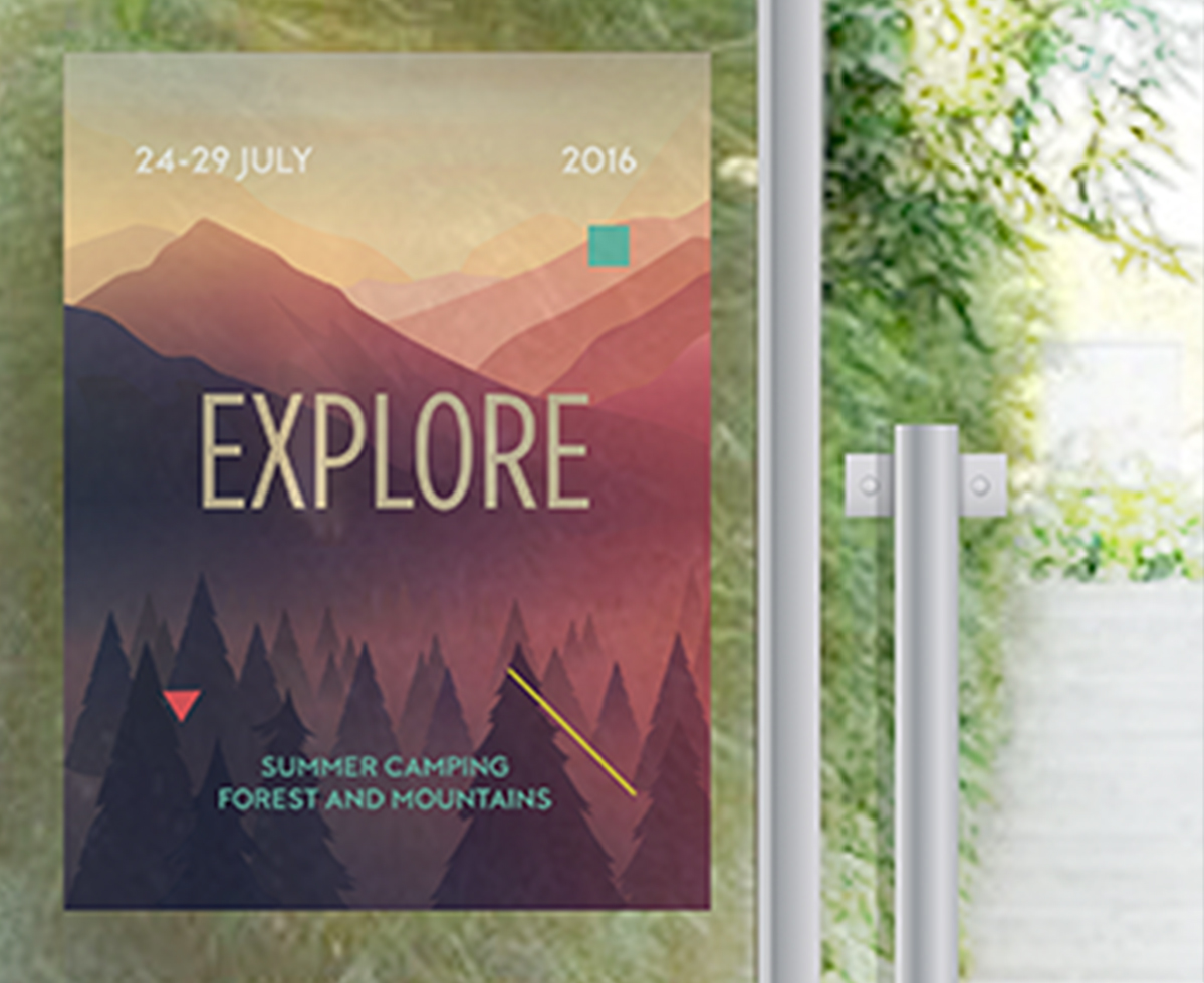 Window Cling ‐ 7 mil Static Cling 2