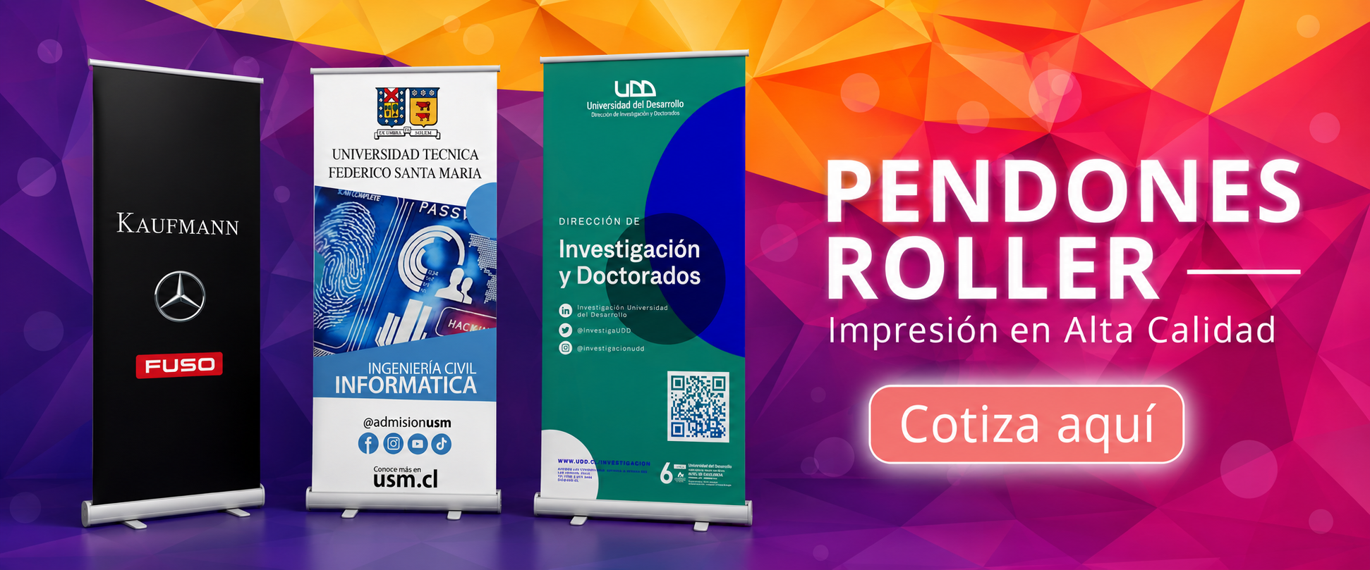 PENDONES ROLLER 2026