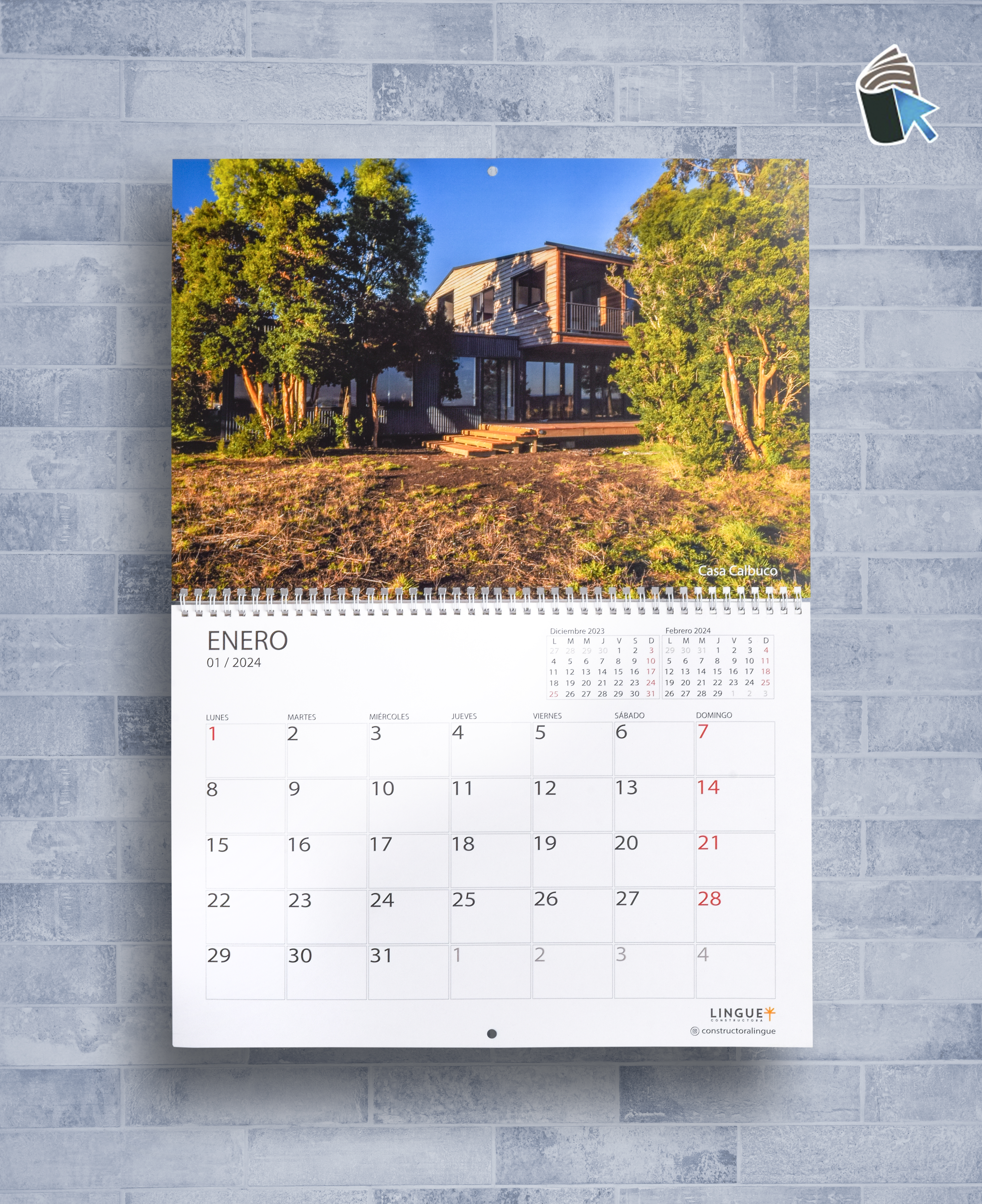 CALENDARIO MURAL - 7 LAMINAS