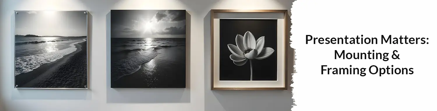 Presentation Matters: Mounting & Framing Options
