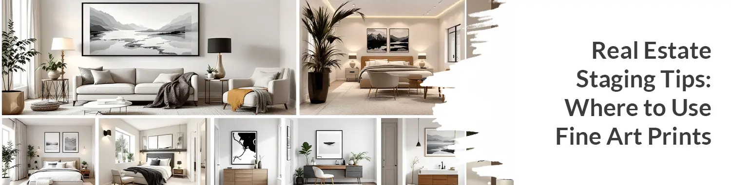 Real Estate Staging Tips: Where to Use Fine Art Prints