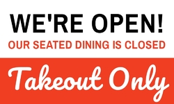 Open for Takeout Banners