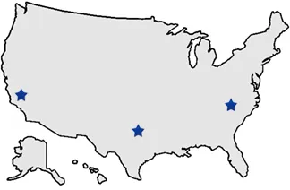 Map of our printing plants