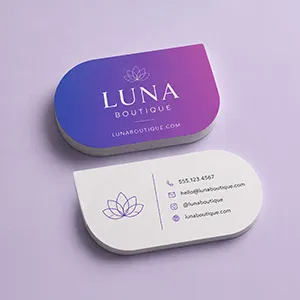 Drop Die Cut Business Cards