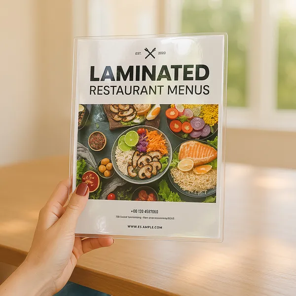 Laminated Menu