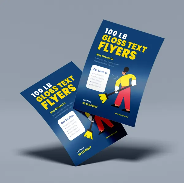 Cheap Gloss Text Flyers