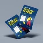Cheap Gloss Text Flyers