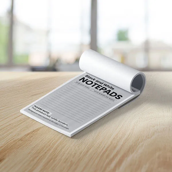 Cheapest black and white note pad printing scratch pad notes