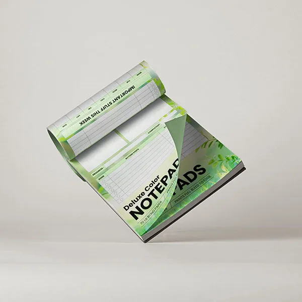 Full color high quality full bleed notepads