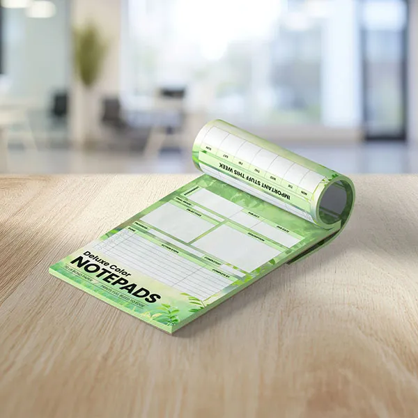 Full color high quality full bleed notepads