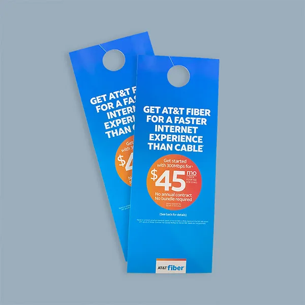 Tear 16pt door hanger