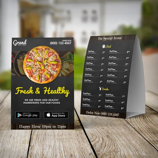 Fast Table Tents