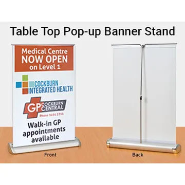 Table Top Popup Banner