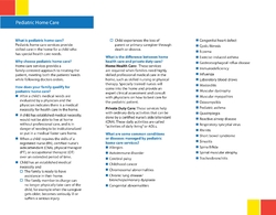 Pediatric Home Care (HH)