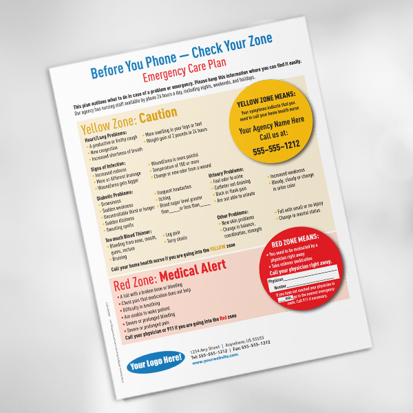 Emergency Care Plan Zone Flyer (HH)