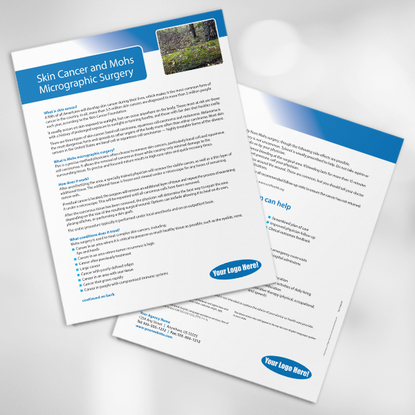 Skin Cancer and Mohs Micrographic Surgery Flyer (HH)