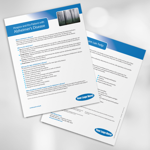 Alzheimer's Disease Flyer (HOS)