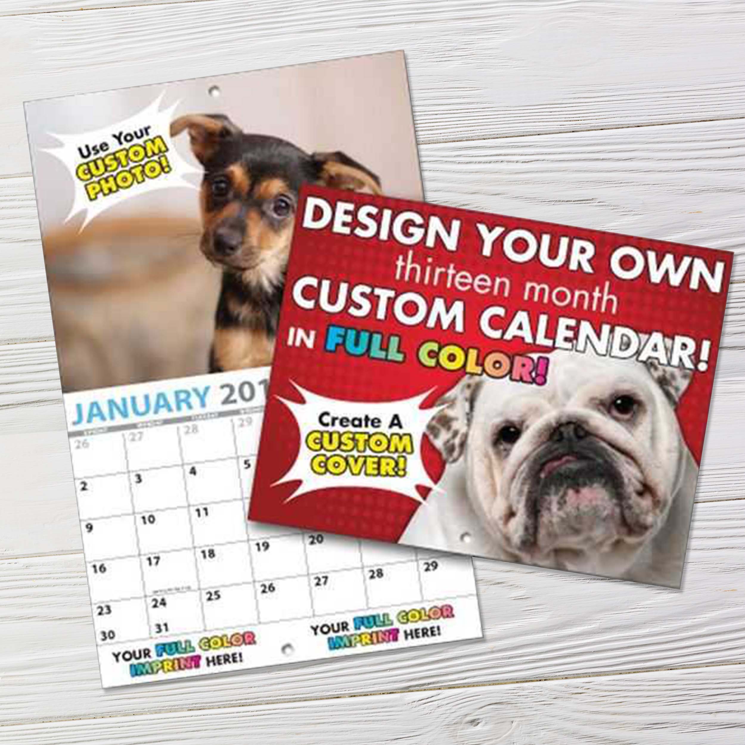 Custom Printed Wall Calendar | Use YOUR OWN Photos