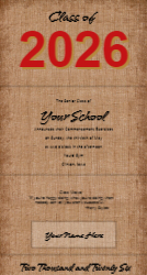 Graduation Announcement Layout 8 Front