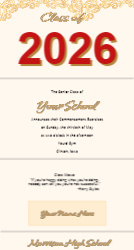 Graduation Announcement Layout 10 Front