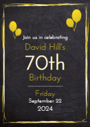 Birthday Invite 6 Front
