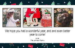 Christmas Fold Card Inside